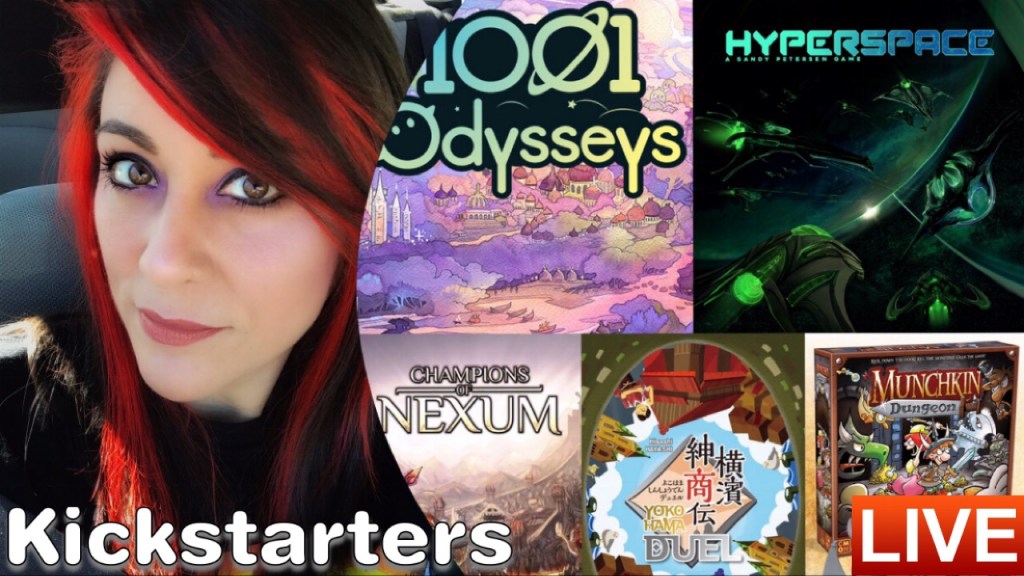 I’d Back that Kickstarter with Yokohama Duel, Munchkin Dungeon, Hyperspace & 1001 Odysseys
